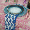 Lavender Bloom Hand Block Printed Lilac Jaal Tablecloth 170x270cm