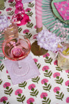 Grey & Pink Striped Coaster Set of Two