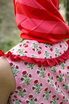 Goa Rose Block Printed Shirt & Shorts Set