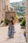 Helia Colourblock Cotton Maxi Dress