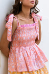 Seraphina Sorbet Tiered Dress