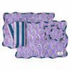 Valentina Scalloped Edge Reversible Placemats Set (Set of 2)