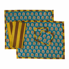 Merida Reversible Block Printed Cotton Placemat Set (Set of 2)