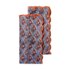 Jodhpur Blue Block Print Scallop Napkins
