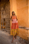 Avaani Maxi Dress in Red Coral