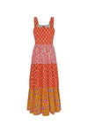 Avaani Maxi Dress in Red Coral