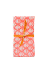Celia Coral White Motif Napkins