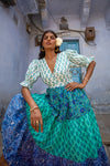 Noor Maxi Dress in Chrysocolla
