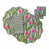 Rihane Hand Block Print Reversible Placemat Set