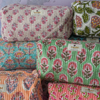 Botanical Jaal Quilted Washbag