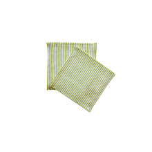  Lime Striped Coaster Set of Two