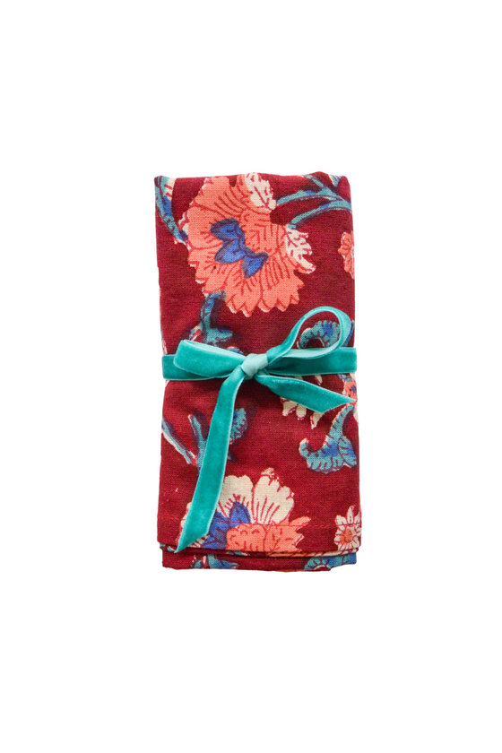 Maroon Botanics Napkins