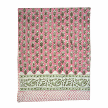  Pippa Pink Hand Block Printed Tablecloth