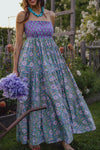 Helia Colourblock Cotton Maxi Dress