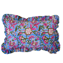  Aiza Blue Throw Cushion Cover