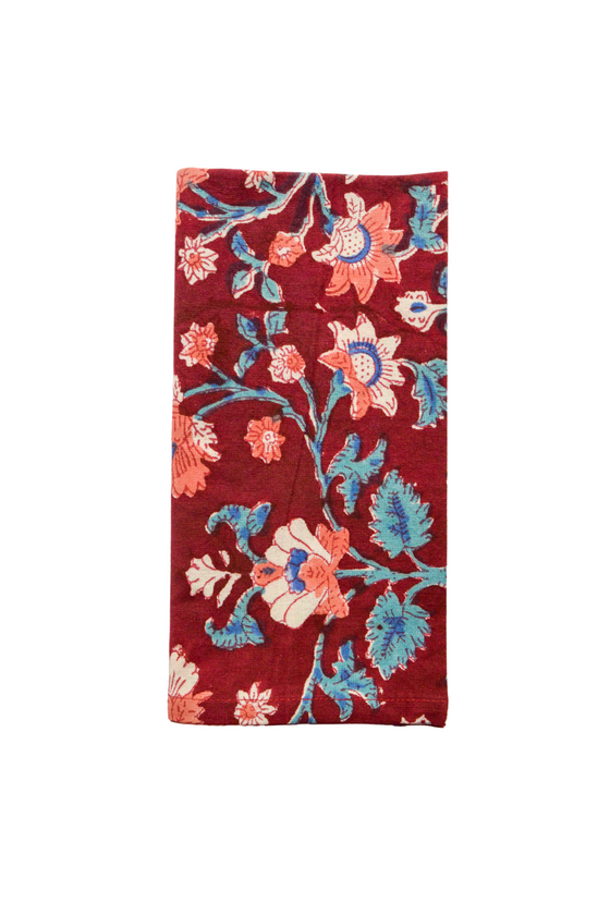 Maroon Botanics Napkins
