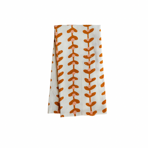 Peach Mala Trail Tea Towel