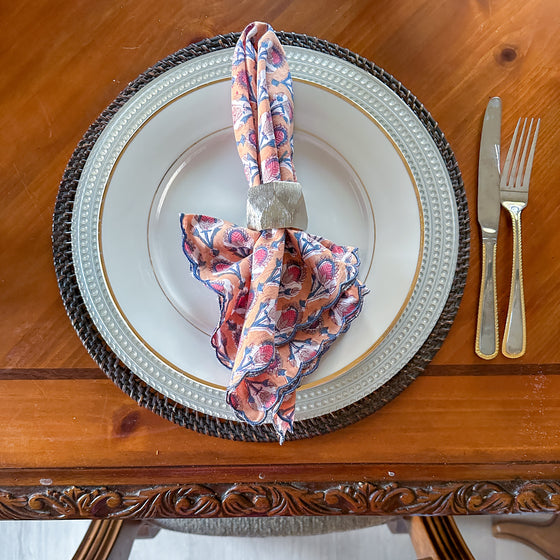 Sunset Scallop Napkins (Set of 2)