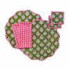 Layla Hand Block Print Reversible Placemat Set