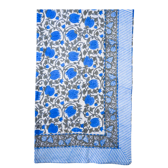 Neelima Lotus Tablecloth & Napkins Set