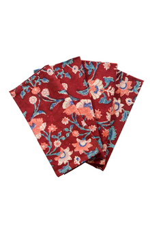  Maroon Botanics Napkins