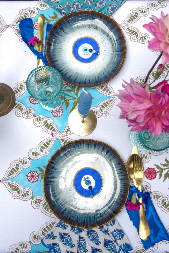 Topaz Zita Blooming Tablecloth & Napkins Set 180x300cm