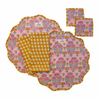 Soraya Hand Block Print Reversible Placemat Set