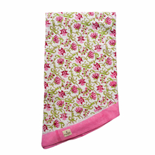  Eloise Lotus Hand Block Print Round Tablecloth