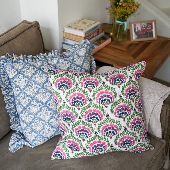 Salt Water Neela Cushion Cover