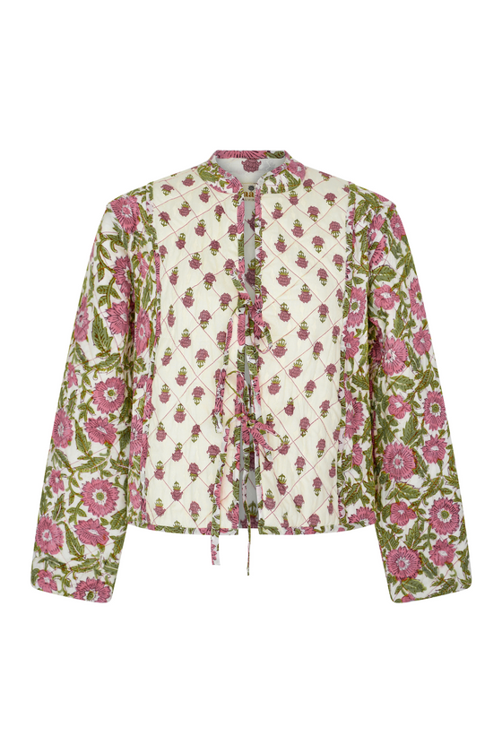 Mohani Quilted Block Print Jacket