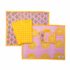 Lemon Summer Block Print Reversible Placemat Set of 2