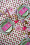 Pink Thistle Tablecloth 150x220cm