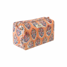  Peachy Bouquet Quilted Washbag