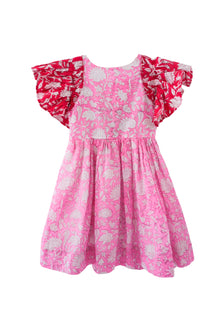  Nora Hand Block Printed Children's Dress