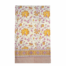  Marigold Hand Block Printed Jaal Tablecloth 150x220cm