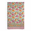 Saffron Rose Hand Block Printed Jaal Tablecloth