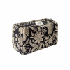 Esha Black Quilted Washbag