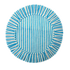 Simi Striped Pleated Edge Reversible Table Mat Set of Two
