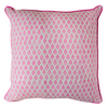 Aria Boota Pink Hand Block Printed Cushion Cover 50x50cm