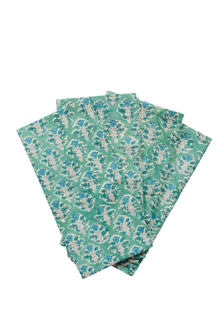  Valencia Sea Green Flower Napkins