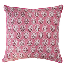  Ria Boota Rose Hand Block Printed Cushion Cover 50x50cm