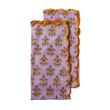 Julia Block Print Scallop Napkins