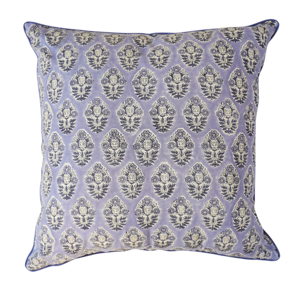 Ria Boota Hand Block Printed Cushion Cover 50x50cm