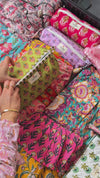 Floral Peach Quilted Washbag