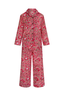  Ruhi Botanical Long Sleeve PJ Set in Pink