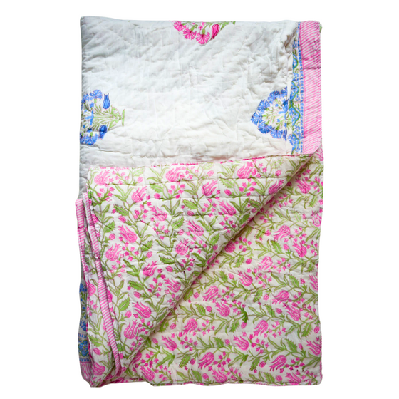 Mahi Johari Reversible Cotton Quilt