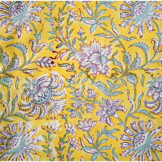 Turmeric Blossoms Tablecloth 225 x 275cm